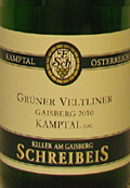 Grner Veltliner Gaisberg DAC Reserve Kamptal Schreibeis - Keller am Gaisberg 