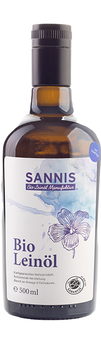 SANNIS Bio-Leinl "extra nativ" 500 ml Kulinarik SANNIS 