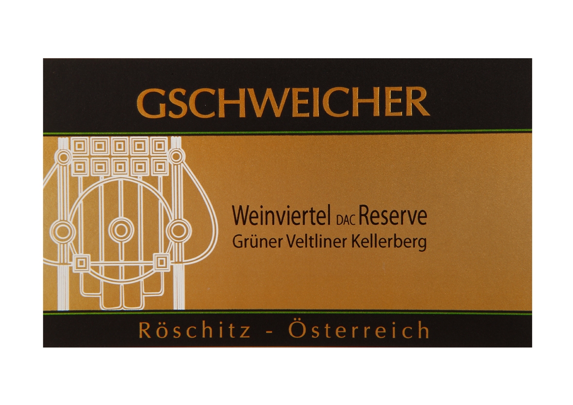 Grüner Veltliner Weinviertel DAC Reserve Ried Kellerberg Weinviertel Gschweicher 